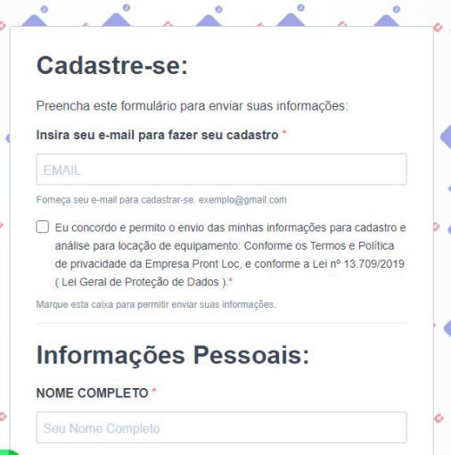Cadastro Pront Loc