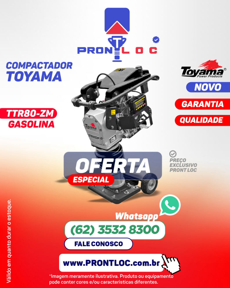 Compactador Toyama TTR 80-ZM Gasolina PRONT LOC