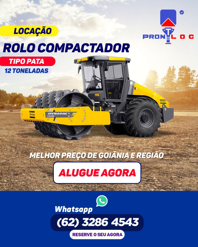 Rolo Compactador Tipo Para 12 Toneladas PRONT LOC